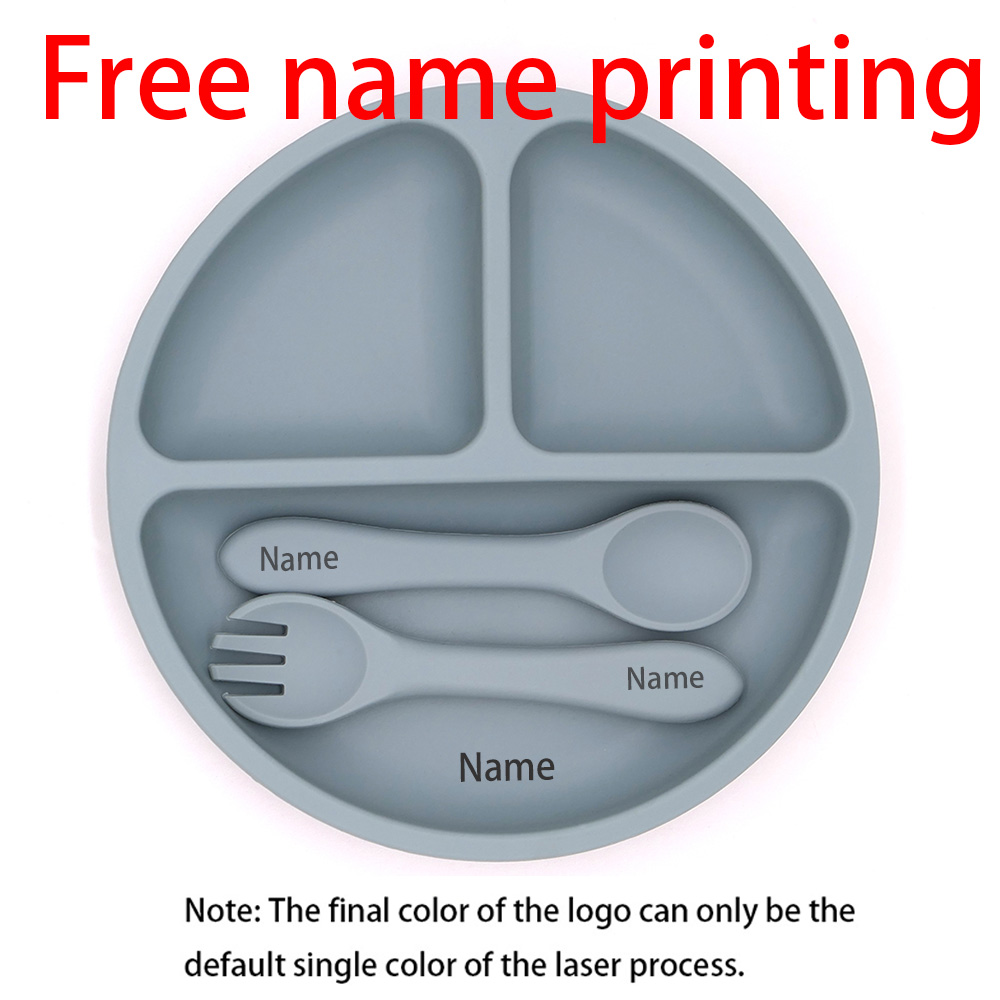 Baby Food Bowl - Kostenloser Name Druck Silikon Kinder Geschirr