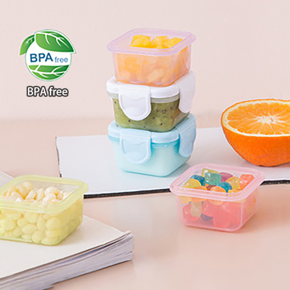 Baby Food Bowl - 4 Stück BPA-freie Mini-Babynahrungsbehälter, Babylernschüsseln, Hilfsschüsseln,