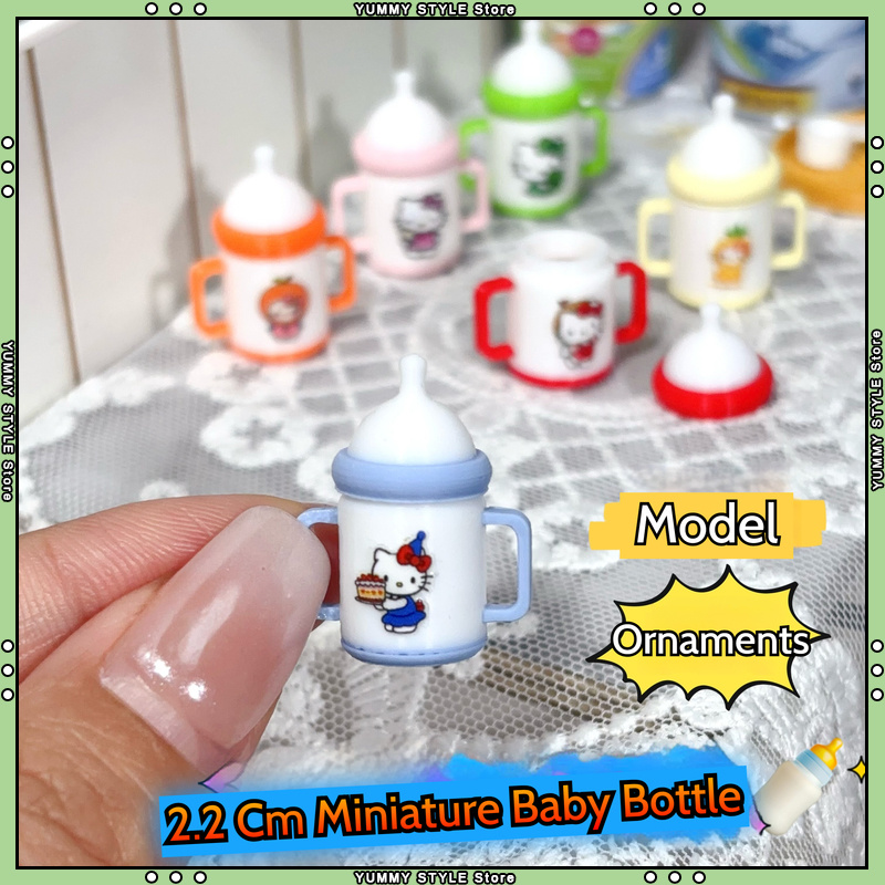 Baby Food Kids - 2,2cm Miniatur-Simulation Babyflasche Modell Hello Kitty