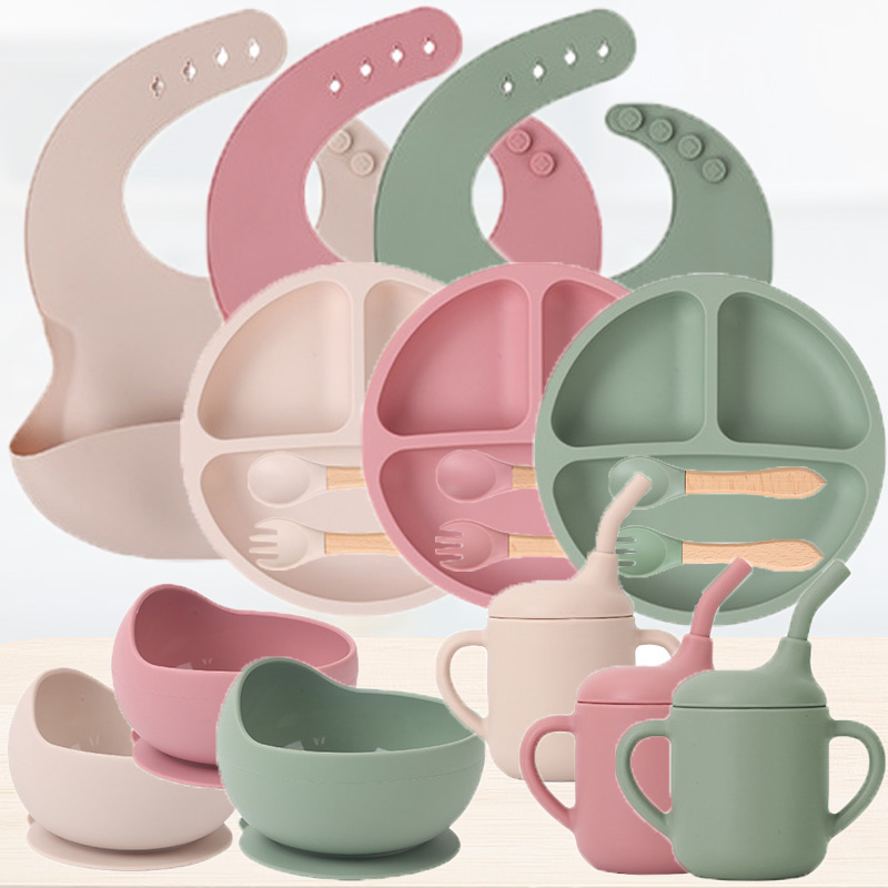 Kinder-Silikon-Geschirr-Set fü – Baby Food Quantity Bewertung und Preis