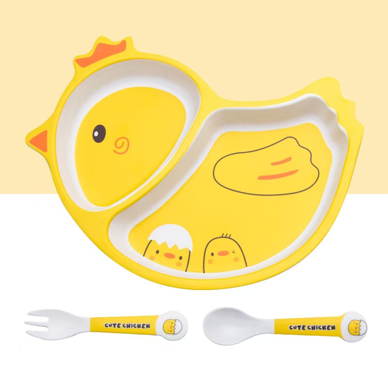 Niedliches Cartoon-Huhn-Geschi – Baby Food Bowl Bewertung und Preis