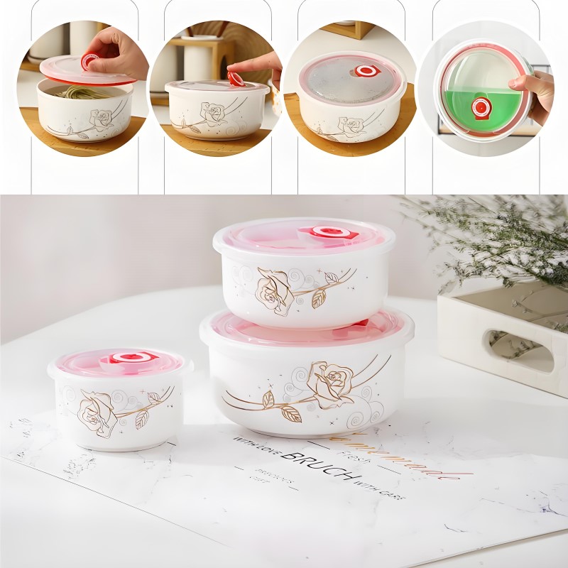 Drei-stück set, fine bone chin – Baby Food Bowl Bewertung und Preis