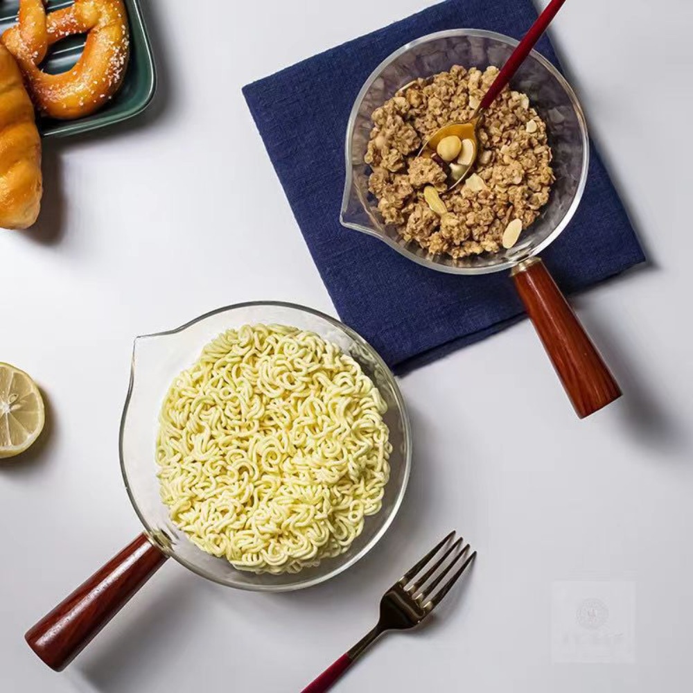 Salatschüssel mit Holzgriff, G – Baby Food Bowl Bewertung und Preis